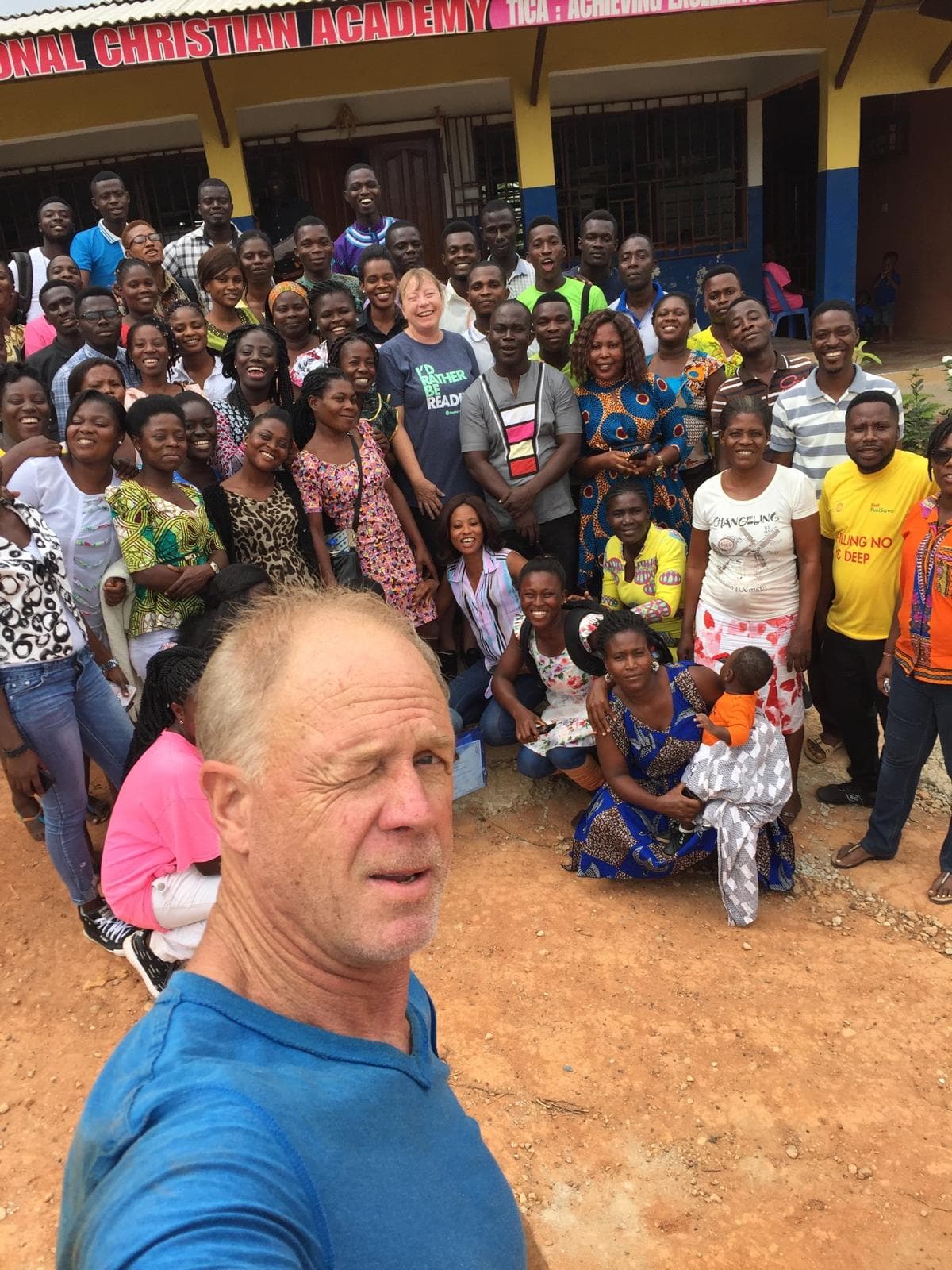 Large group gathering at Assemblies of God Ghana